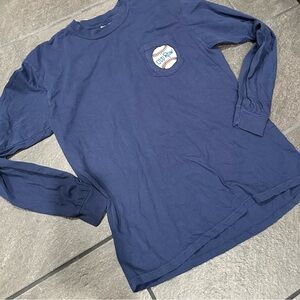 Old Row Navy Long Sleeve Tee